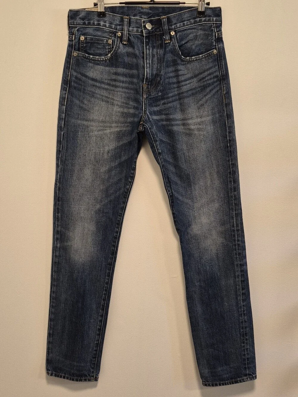 J.Crew 770 Straight Jeans Kaihara Japanese Denim Blue Dark Wash Men's Sz 29x32